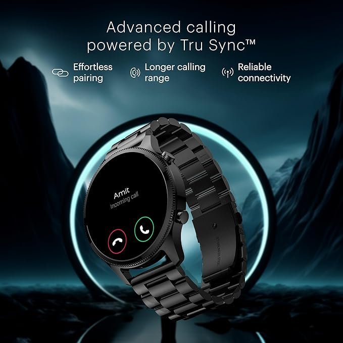 Noise Halo Plus Smart Watch: 1.46" AMOLED, Bluetooth Calling, Elite Black