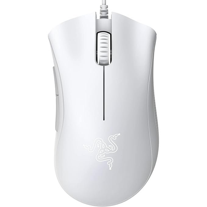 Razer DeathAdder Essential Gaming Mouse - White, 6400 DPI Wired