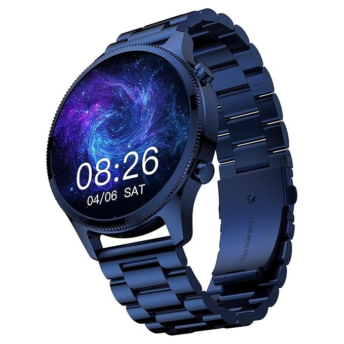 Noise Halo Plus Elite Edition Smartwatch - 1.46" Super AMOLED, Stainless Steel