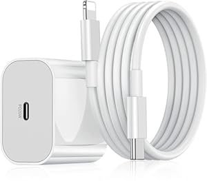 20W MFi Fast Charger & Cable for iPhone 14, 13, 12, 11, X/Xr Series by HOMEMO