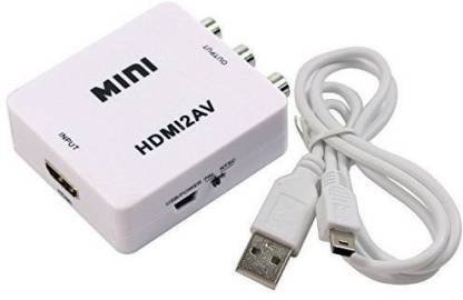 TrustEdge MINI HDMI to AV Converter Cable for TV (White)